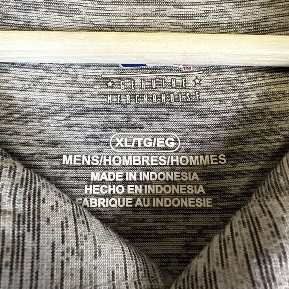 SF Giants Polo Shirt mens XL heathered grey short sleeve MLB baseball - Picture 7 of 7